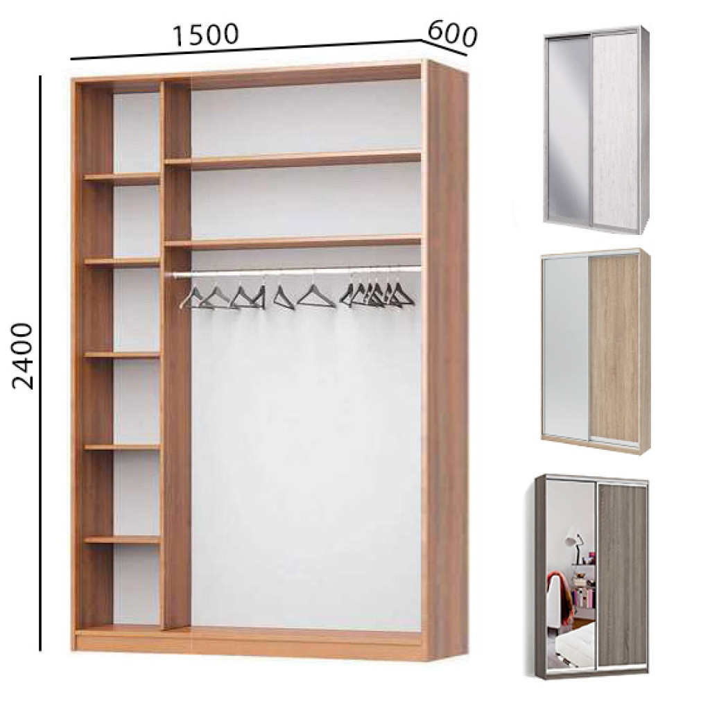 Шафа купе 1500х600х2400 (Mebel Star)
