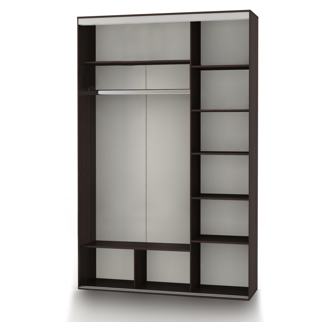 Шафа купе 1800х600х2400 Дзеркало+ДСП (Ексклюзив)